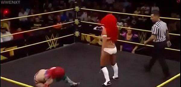  Eva Marie vs Asuka NXT.